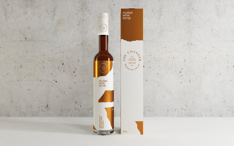 The Changer 葡萄酒糖漿閃亮金色包裝設(shè)計(jì)-上海包裝設(shè)計(jì)公司