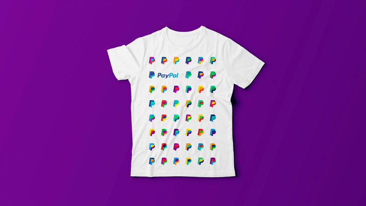 上海品牌VI設(shè)計公司分享：PayPal全球品牌推廣視覺識別設(shè)計指南-炫彩logo變體組合強烈視覺效果