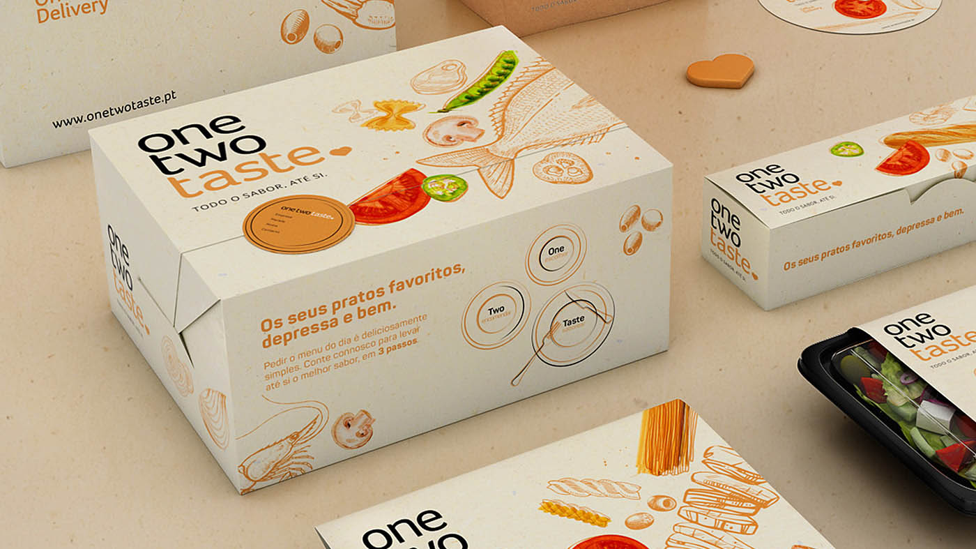 上海包裝設(shè)計公司分享：一二味沙拉品牌插畫與真實圖像相結(jié)合的包裝設(shè)計