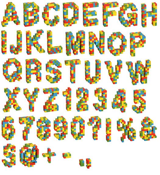 積木風格創(chuàng)意英文字體設計-上海品牌設計公司