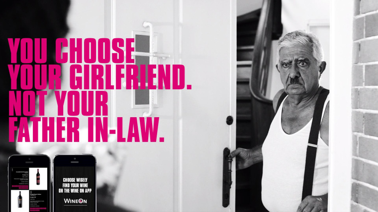 Wine On 葡萄酒網(wǎng)站平面廣告創(chuàng)意設(shè)計欣賞“尖叫文案-岳父”篇-上海廣告營銷創(chuàng)意策劃設(shè)計公司 Wine On 葡萄酒網(wǎng)站平面廣告創(chuàng)意設(shè)計欣賞“尖叫文案-岳父”篇-上海廣告營銷創(chuàng)意策劃設(shè)計公司