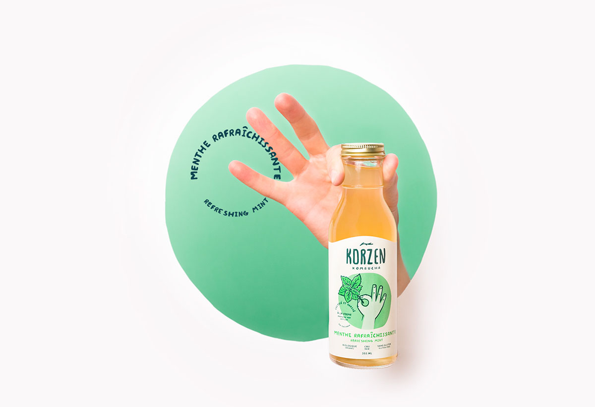 Korzen 健康果汁包裝設(shè)計插畫設(shè)計欣賞-上海包裝設(shè)計公司