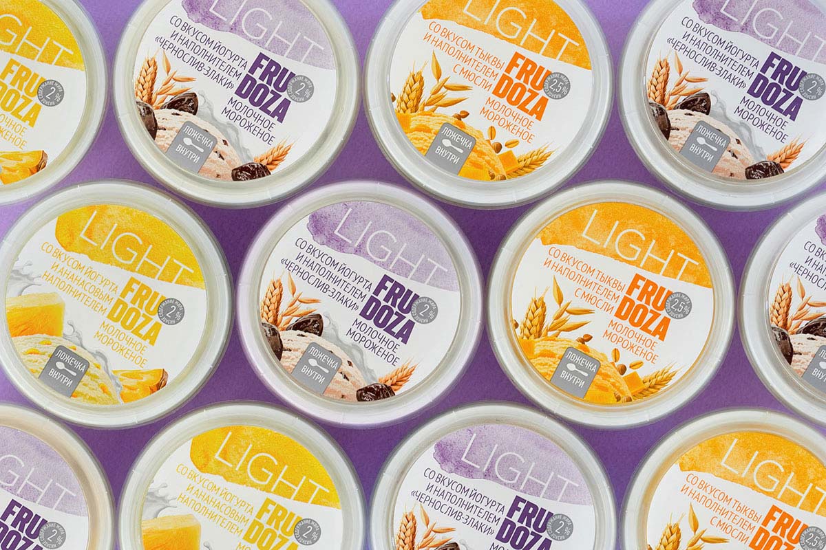 充滿健康味道的FRUDOZA Light- 低熱量冰淇淋包裝設(shè)計(jì)