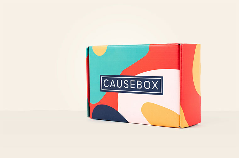 Causebox 秋季女性產(chǎn)品包裝設(shè)計(jì)幾何圖案風(fēng)