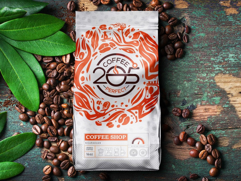 205度咖啡被納入尼加拉瓜的文化敘事，品牌采用非常大膽，明亮和復(fù)雜的包裝