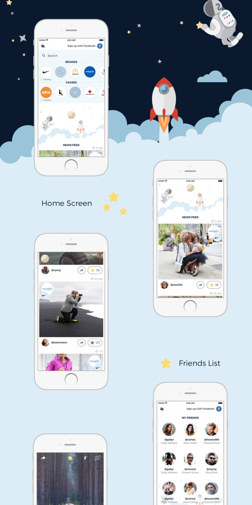 社交媒體軟件品牌的手機(jī)應(yīng)用程序APP設(shè)計(jì)