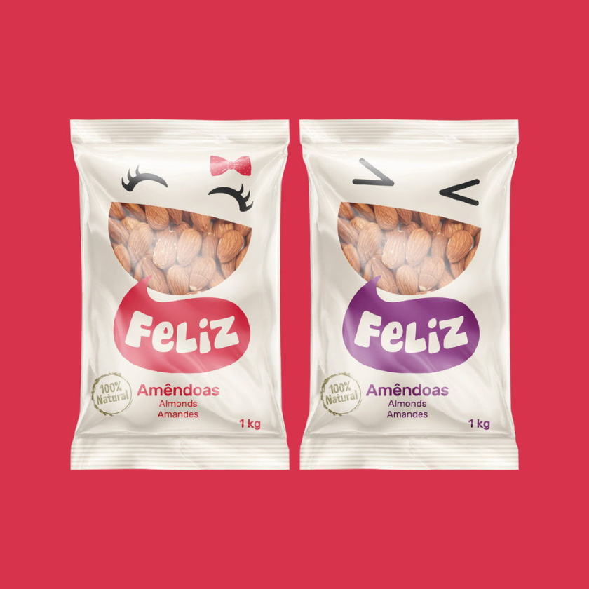 上海包裝設(shè)計(jì)公司-葡萄牙品牌Feliz堅(jiān)果零食包裝設(shè)計(jì)“大嘴笑臉”篇
