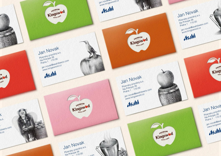 Kingswood蘋果酒包裝標簽設計-商業(yè)名片
