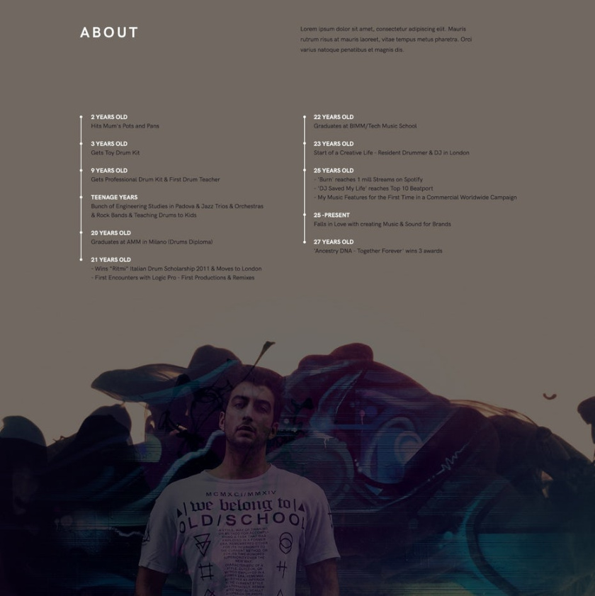 極簡主義網站和app設計-Andrea Saccardo網頁設計