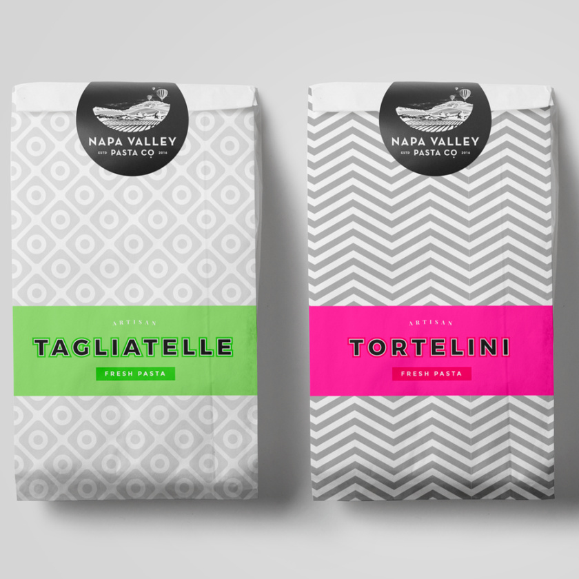 極簡主義包裝設計-多彩面食包裝設計