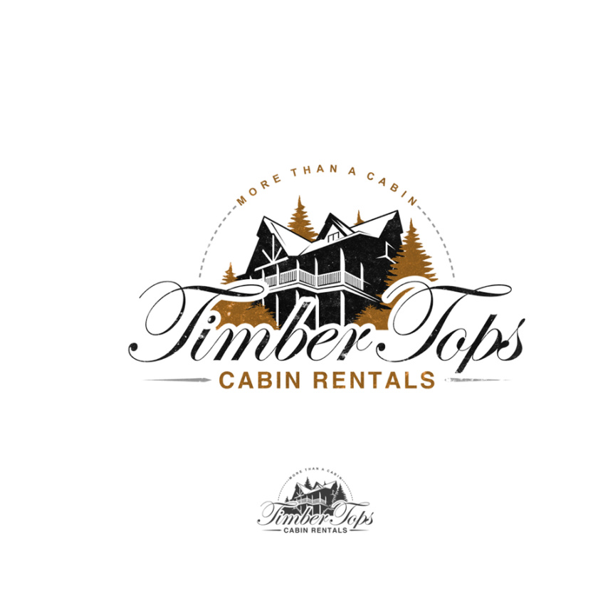 Timber Tops Cabin Rentals酒店標志設(shè)計