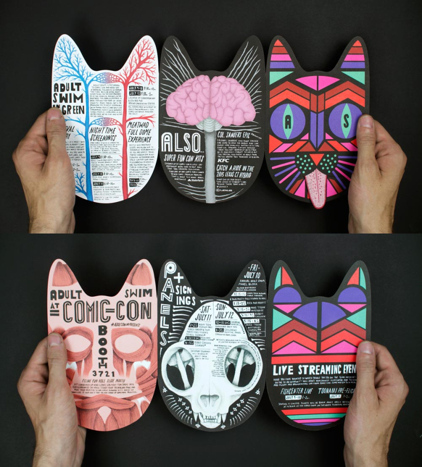 Swim Comic Con Booth＆Cutout創(chuàng)意宣傳冊設(shè)計