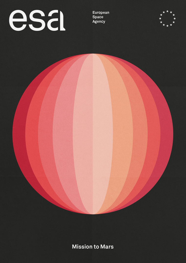 ESA歐洲航天局火箭logo設(shè)計(jì)與矢量彩色簡潔科幻天文插圖VI設(shè)計(jì)