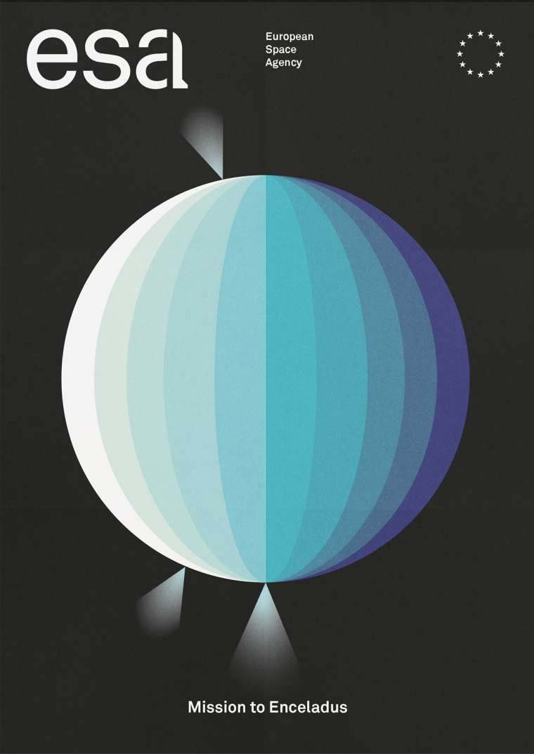 ESA歐洲航天局火箭logo設(shè)計(jì)與矢量彩色簡潔科幻天文插圖VI設(shè)計(jì)