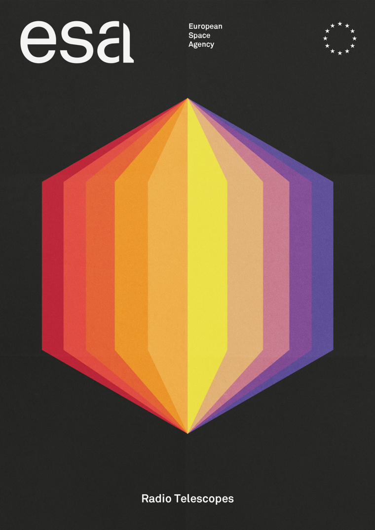 ESA歐洲航天局火箭logo設(shè)計(jì)與矢量彩色簡潔科幻天文插圖VI設(shè)計(jì)