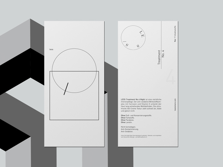LESS化妝品品牌：最小的品牌標(biāo)識(shí)與最簡(jiǎn)單的包裝設(shè)計(jì)