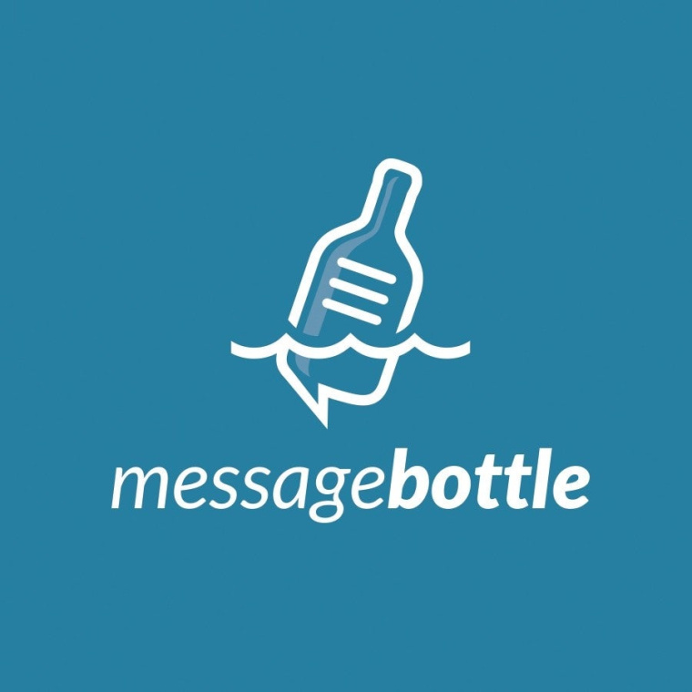 消息瓶的藍(lán)色logo由bo_rad設(shè)計(jì)公司設(shè)計(jì)