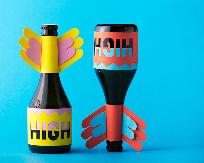 “快樂(lè)啤酒節(jié)”工作坊標(biāo)志設(shè)計(jì)，英語(yǔ)詞匯hug擁抱的擬人化創(chuàng)意呈現(xiàn)