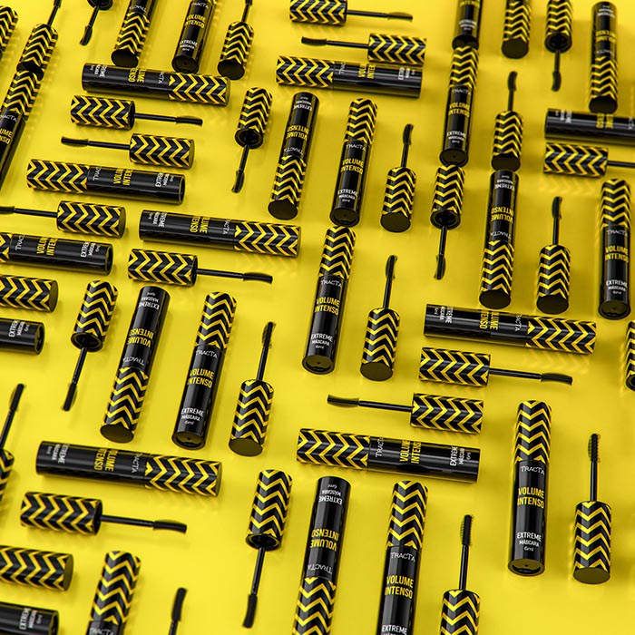 Tracta 睫毛膏包裝設(shè)計(jì)靈感，塑料和PVC材質(zhì)搭配幾何圖形