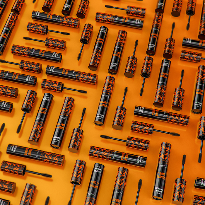 Tracta 睫毛膏包裝設(shè)計(jì)靈感，塑料和PVC材質(zhì)搭配幾何圖形