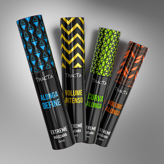 Tracta 睫毛膏包裝設(shè)計(jì)靈感，塑料和PVC材質(zhì)搭配幾何圖形