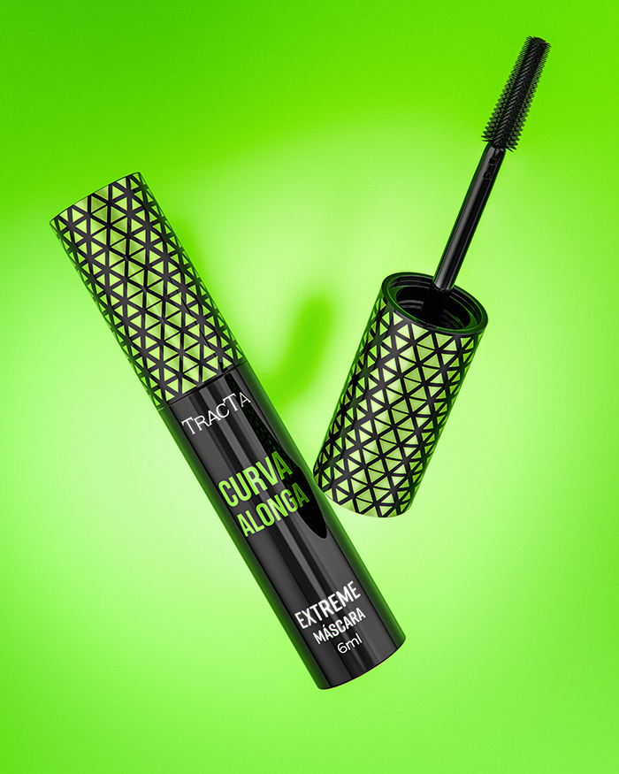 Tracta 睫毛膏包裝設(shè)計(jì)靈感，塑料和PVC材質(zhì)搭配幾何圖形