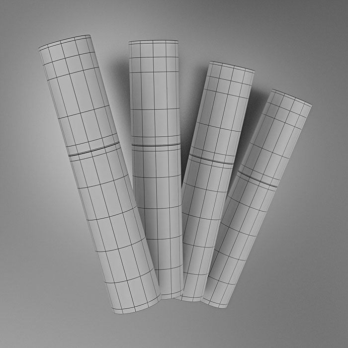 Tracta 睫毛膏包裝設(shè)計(jì)靈感，塑料和PVC材質(zhì)搭配幾何圖形--產(chǎn)品3D建模