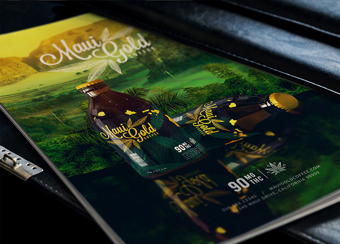 黃金大麻咖啡袋裝及咖啡飲料畫(huà)冊(cè)設(shè)計(jì),感受夏威夷島嶼文化 黃金大麻咖啡袋裝及咖啡飲料畫(huà)冊(cè)設(shè)計(jì),感受夏威夷島嶼文化