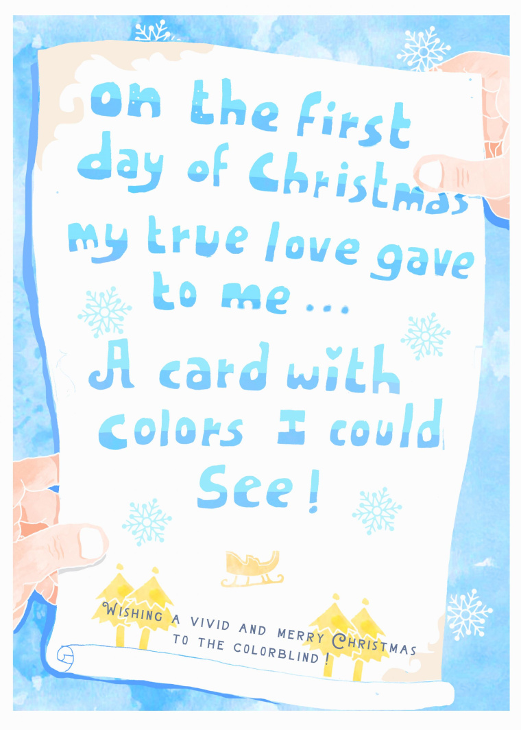 讓色盲人在圣誕節(jié)不會(huì)感到被遺忘系列公益平面廣告創(chuàng)意賞析