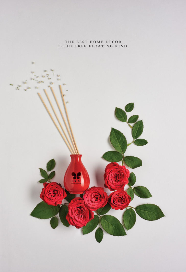 Iris Home 居家香水平面創(chuàng)意廣告設(shè)計(jì)賞析-玫瑰--上海廣告策劃設(shè)計(jì)公司