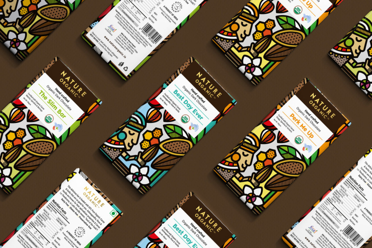 Nature Organic自然有機(jī)巧克力包裝設(shè)計(jì),幾何插畫風(fēng)驚艷設(shè)計(jì) Nature Organic自然有機(jī)巧克力包裝設(shè)計(jì),幾何插畫風(fēng)驚艷設(shè)計(jì)
