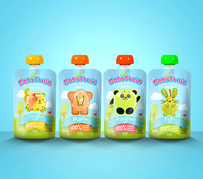 水果外形童趣動(dòng)物線條插畫風(fēng)格 BABYFRUIT嬰兒水果泥輔食裝設(shè)計(jì)-上海包裝設(shè)計(jì)公司欣賞 水果外形童趣動(dòng)物線條插畫風(fēng)格 BABYFRUIT嬰兒水果泥輔食裝設(shè)計(jì)-上海包裝設(shè)計(jì)公司欣賞