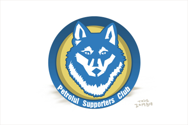 藍(lán)色圓圈和狼頭結(jié)合的俱樂(lè)部logo設(shè)計(jì)-上海logo設(shè)計(jì)公司靈感