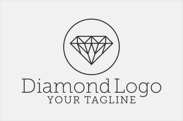 圓圈與線條鉆石結(jié)合的logo設(shè)計(jì)