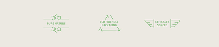 PLASINIA化妝品品牌形象VI設(shè)計包裝設(shè)計，傳達(dá)全天然產(chǎn)品系列