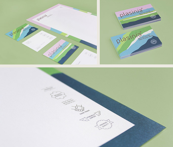 PLASINIA化妝品品牌形象VI設(shè)計包裝設(shè)計，傳達(dá)全天然產(chǎn)品系列