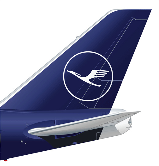 漢莎航空更新品牌logo設(shè)計，鳥仍是標(biāo)志核心元素