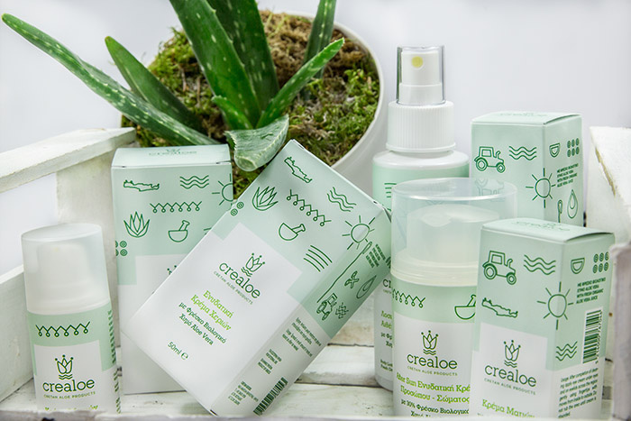 Cretan蘆薈美容產(chǎn)品包裝設(shè)計，“象形文字”風(fēng)格傳達(dá)天然高端有機感