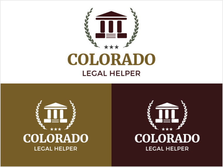 綠色橄欖花加房屋組合法律logo設計--上海logo設計公司