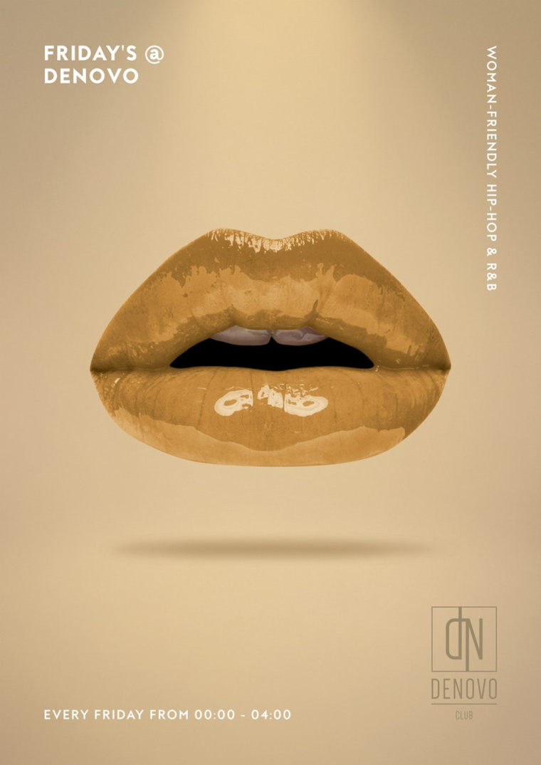 一個獨特的俱樂部海報每周五播放女性友好的嘻哈-如何設(shè)計一個海報終極指南