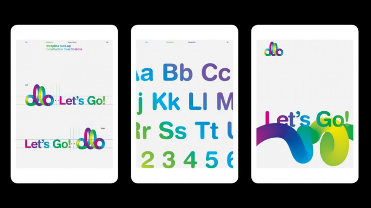 OLLO 粗線條漸變色logo設(shè)計(jì)vi設(shè)計(jì)欣賞-上海logo設(shè)計(jì)VI設(shè)計(jì)公司