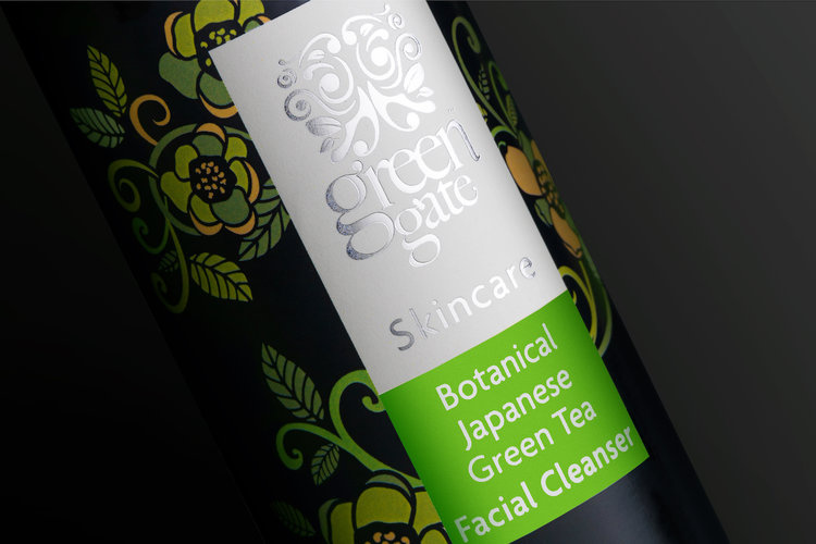 Green Gate護(hù)膚品牌標(biāo)志設(shè)計(jì)包裝設(shè)計(jì)，縷縷金箔增添優(yōu)雅的健康精髓