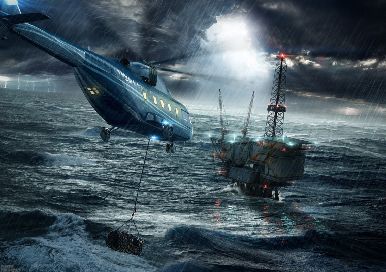 上海海報設(shè)計公司欣賞：一組俄羅斯奇幻的直升機(jī)飛機(jī)創(chuàng)意海報設(shè)計