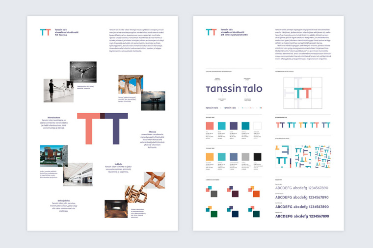 赫爾辛基舞蹈團雙T字母logo設(shè)計與品牌VI形象設(shè)計