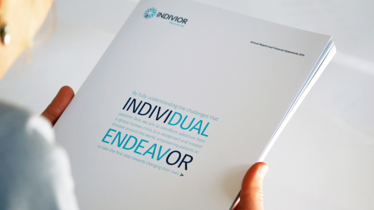 INDIVIOR制藥公司LOGO設(shè)計(jì)與年度報(bào)告宣傳畫(huà)冊(cè)設(shè)計(jì)