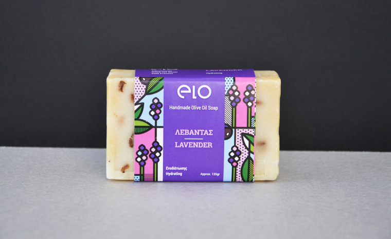 Elo 天然手工肥皂品牌波譜幾何藝術(shù)風(fēng)格包裝設(shè)計