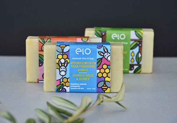 Elo 天然手工肥皂品牌波譜幾何藝術(shù)風(fēng)格包裝設(shè)計