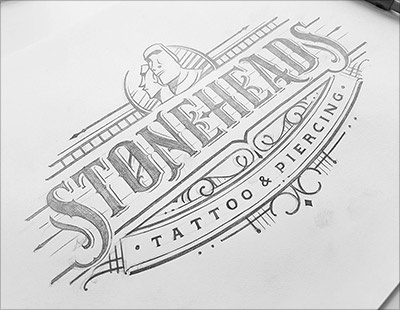 2018年10個(gè)最新標(biāo)志logo設(shè)計(jì)趨勢(shì)-復(fù)雜的手繪字母標(biāo)志logo設(shè)計(jì)