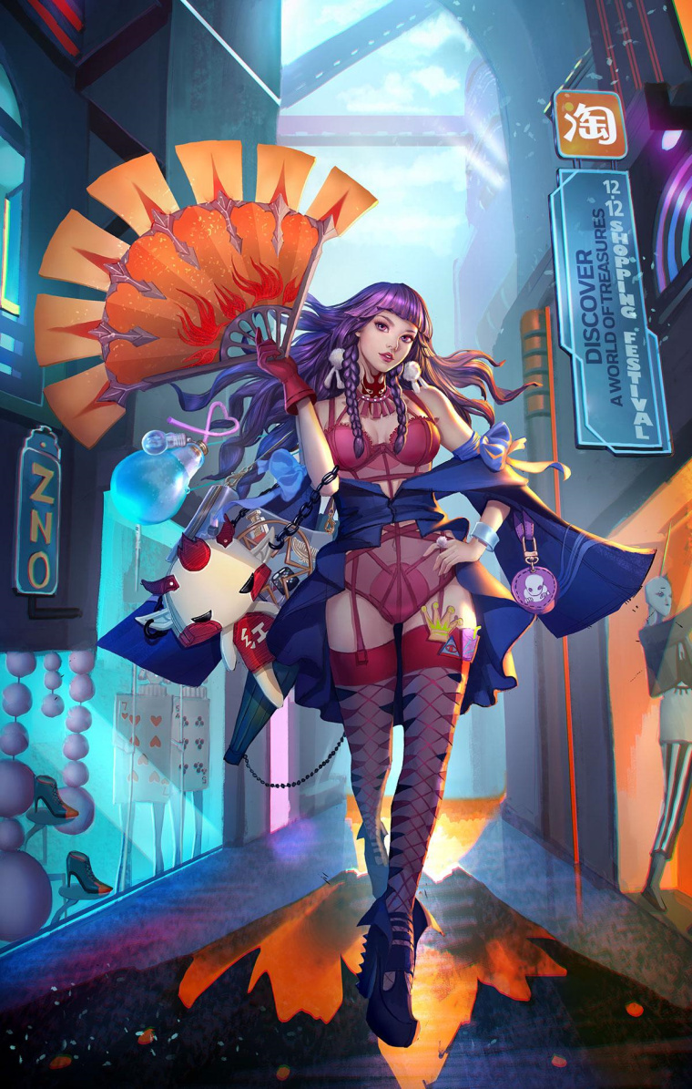 淘寶二次元風(fēng)格系列平面廣告創(chuàng)意設(shè)計(jì)“探索寶藏世界”