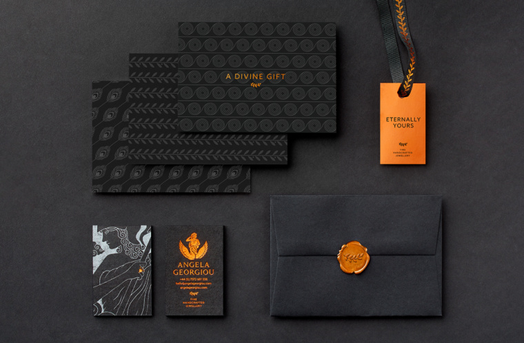 奢侈品品牌設(shè)計：Angela Georgiou珠寶首飾品牌形象VI設(shè)計